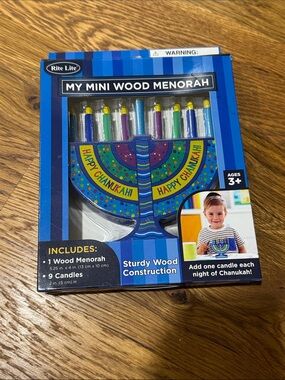 NWT Rite Lite My Mini Wood Menorah